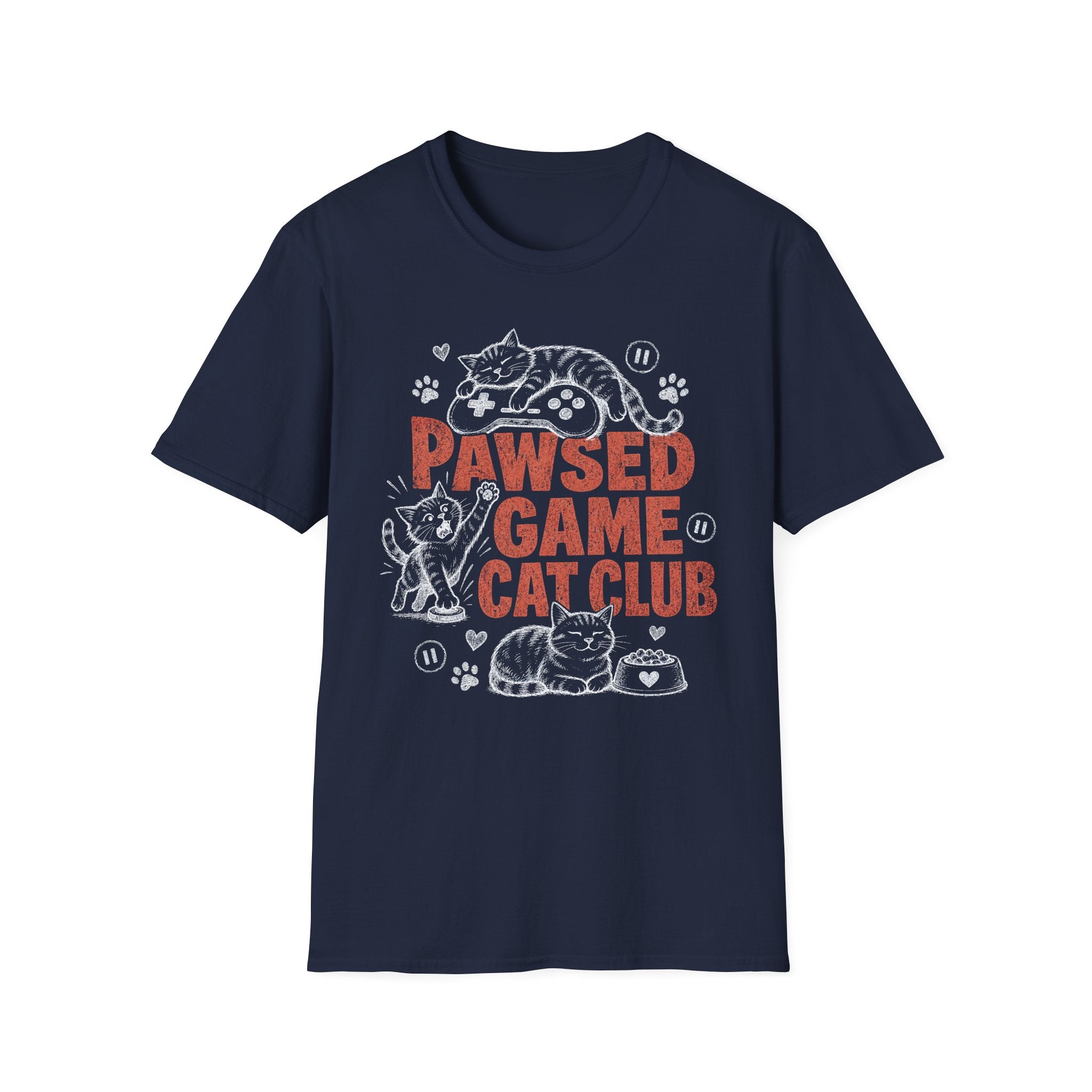 Pawsed Game Cat Club T-SHIRT