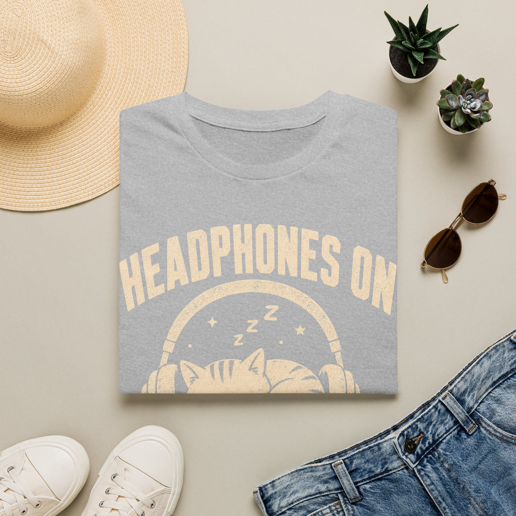 Headphones On World Off T-SHIRT