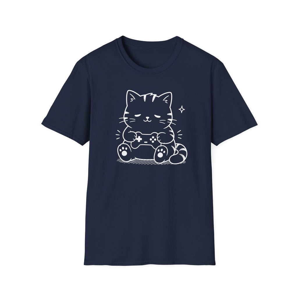 Sleepy Player Cat T-shirt