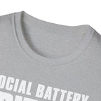 Social Battery Critical T-shirt