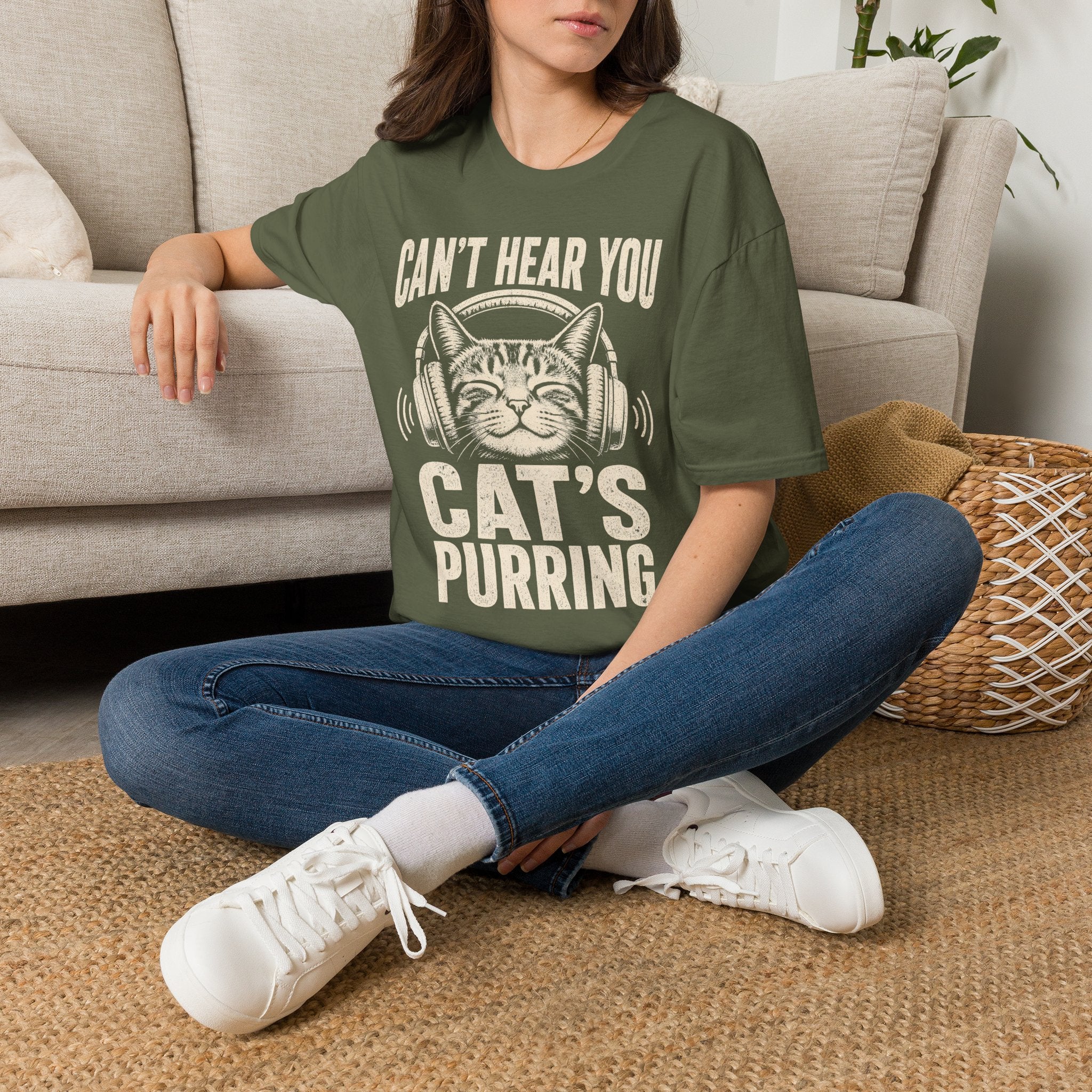 Cant Hear You Cats Purring T-SHIRT