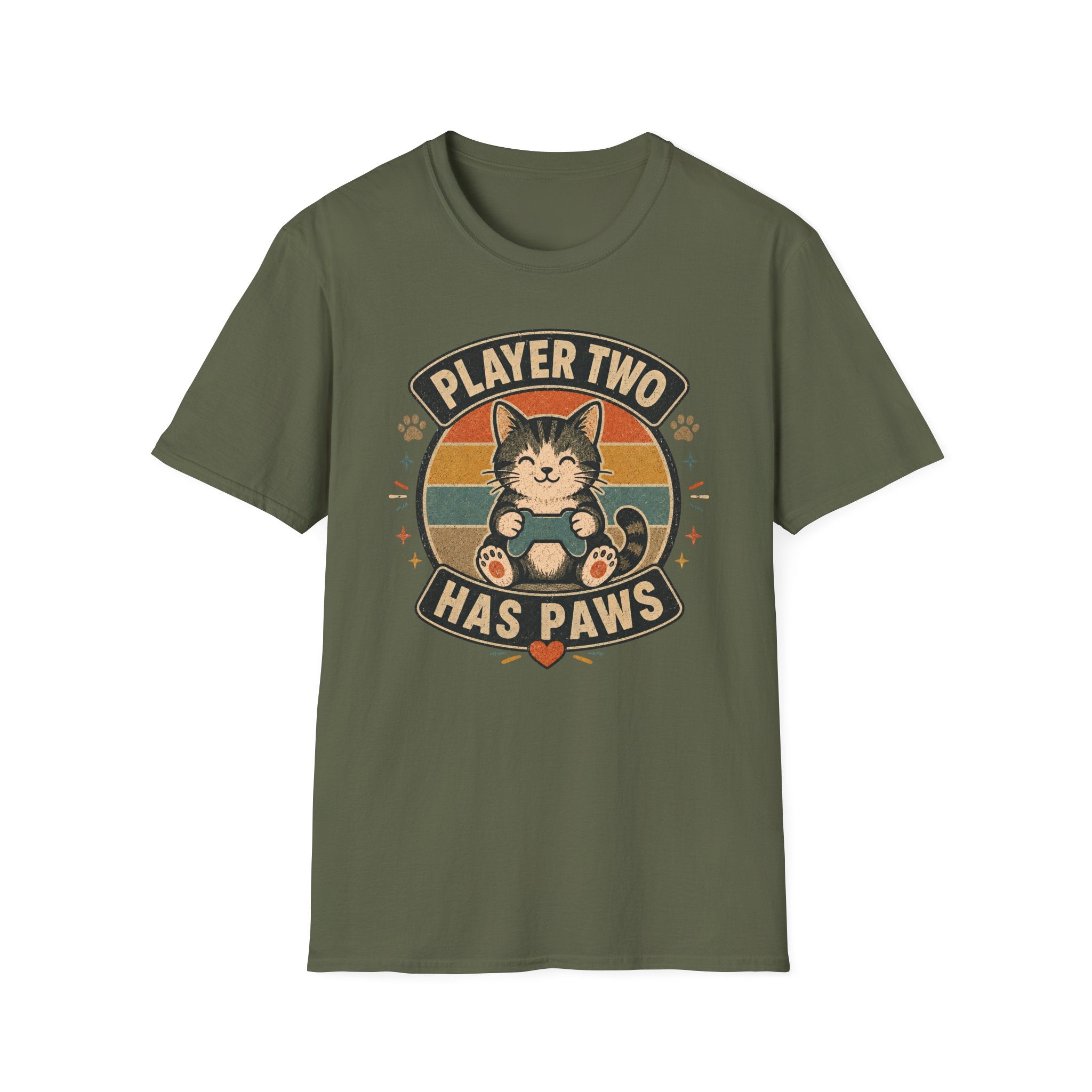 Player Two Has Paws T-shirt