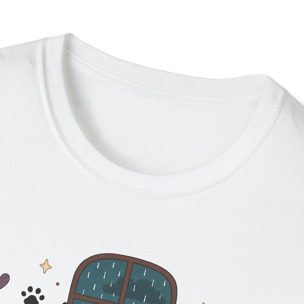 Rainy Night Gamer Cats T-shirt