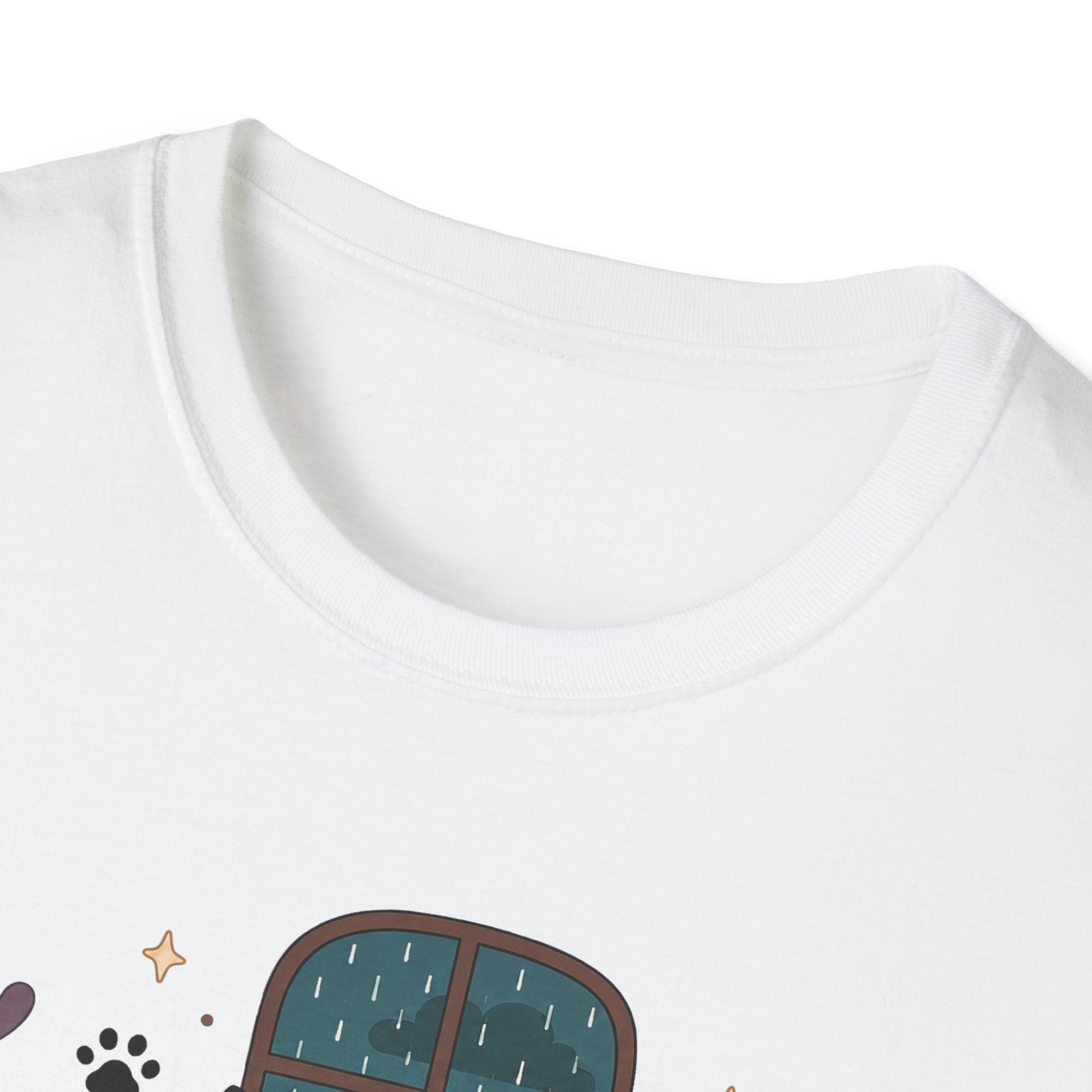 Rainy Night Gamer Cats T-shirt