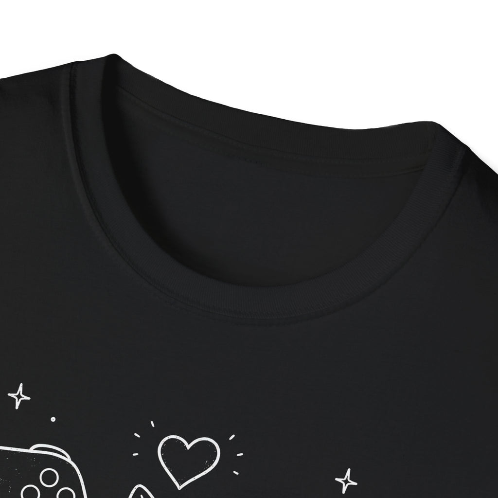 Tiny Cat Between Controllers T-shirt