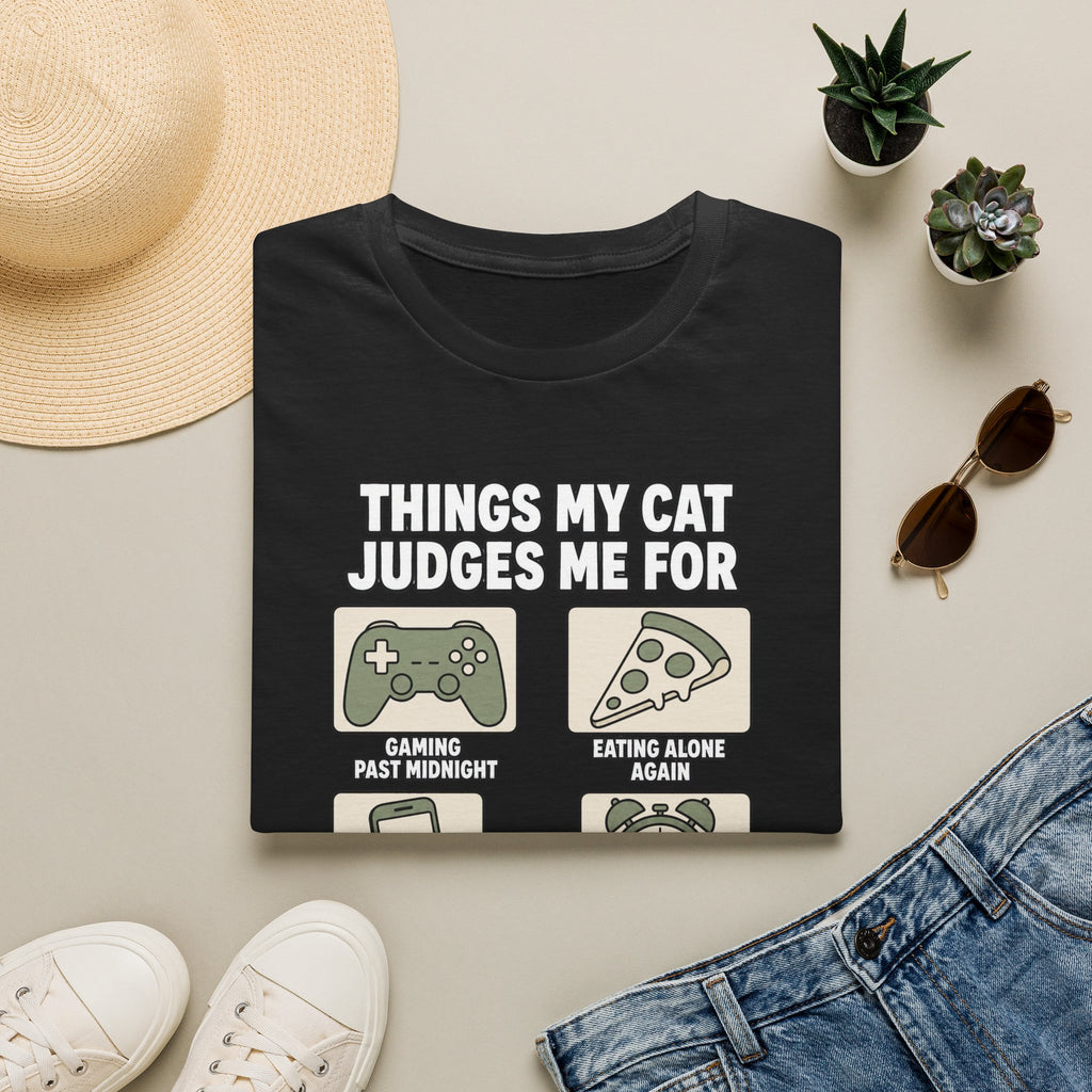 Things My Cat Judges Me For T-shirt