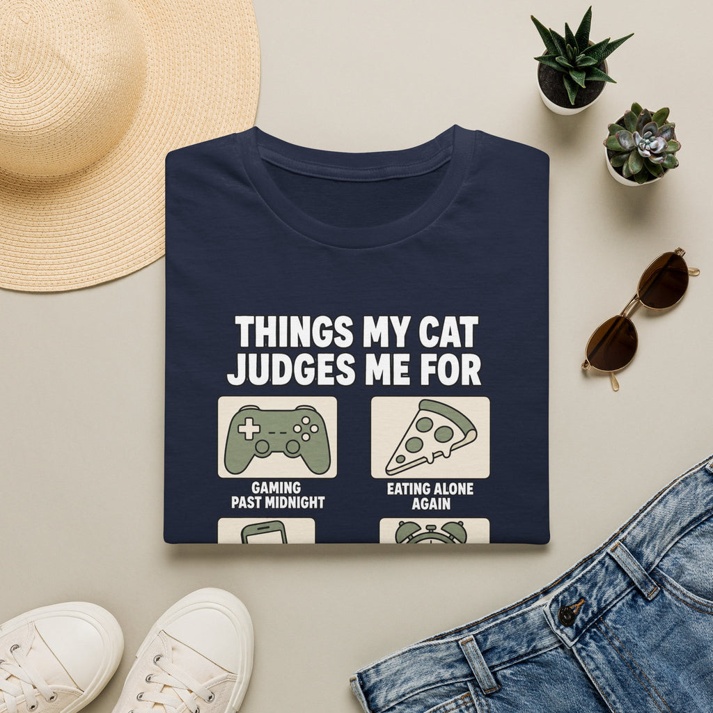 Things My Cat Judges Me For T-shirt