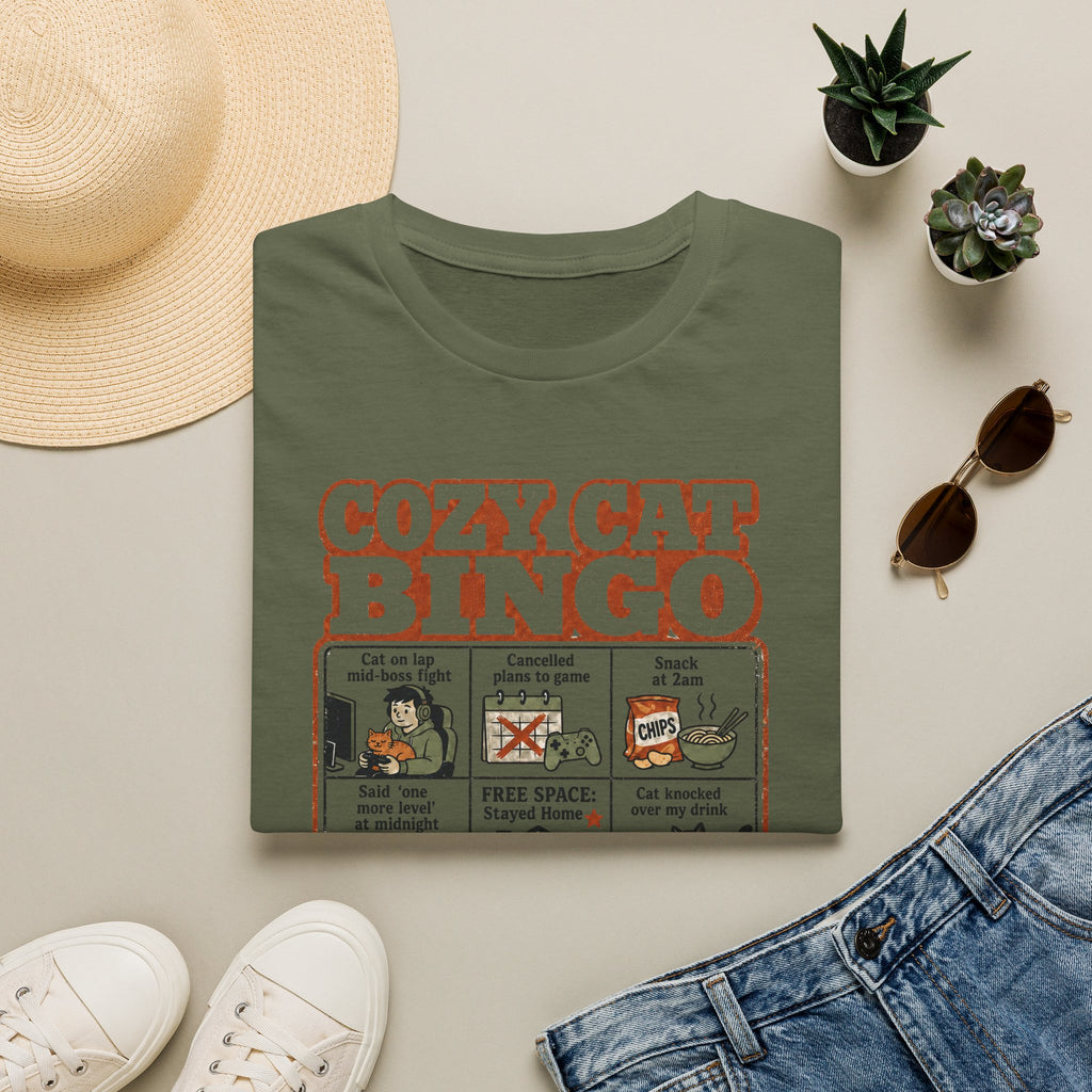 Cozy Cat Bingo T-shirt