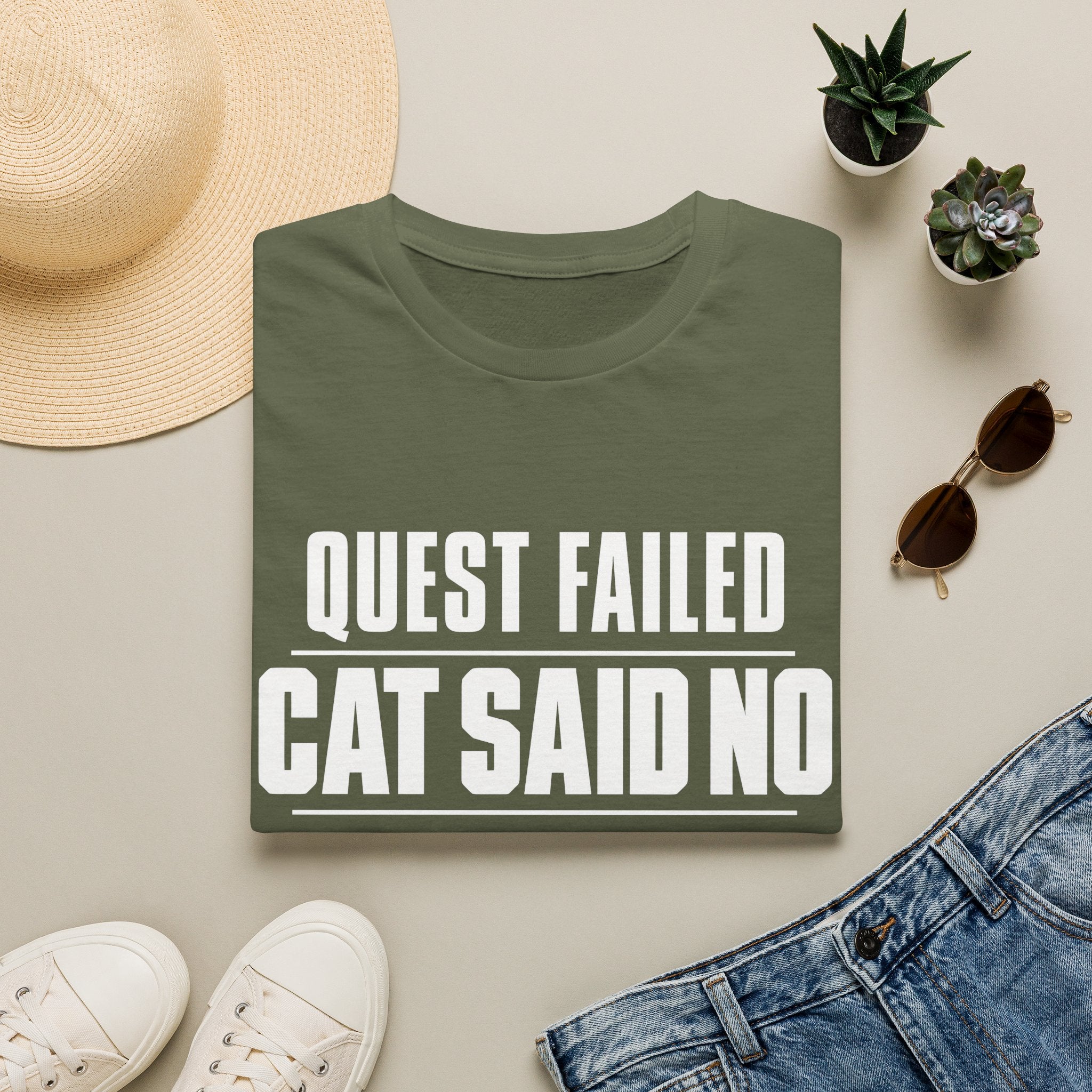 Quest Failed - Cat Said No T-shirt