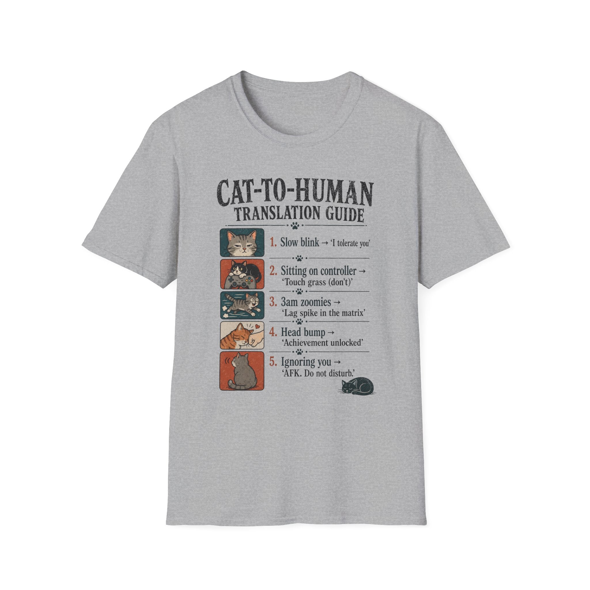 Cat-To-Human Translation Guide T-shirt